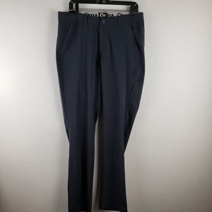 Zyia Active Men's Size 36 Clubhouse‎ Trainer Pants Dark Navy Blue Solid Golf New